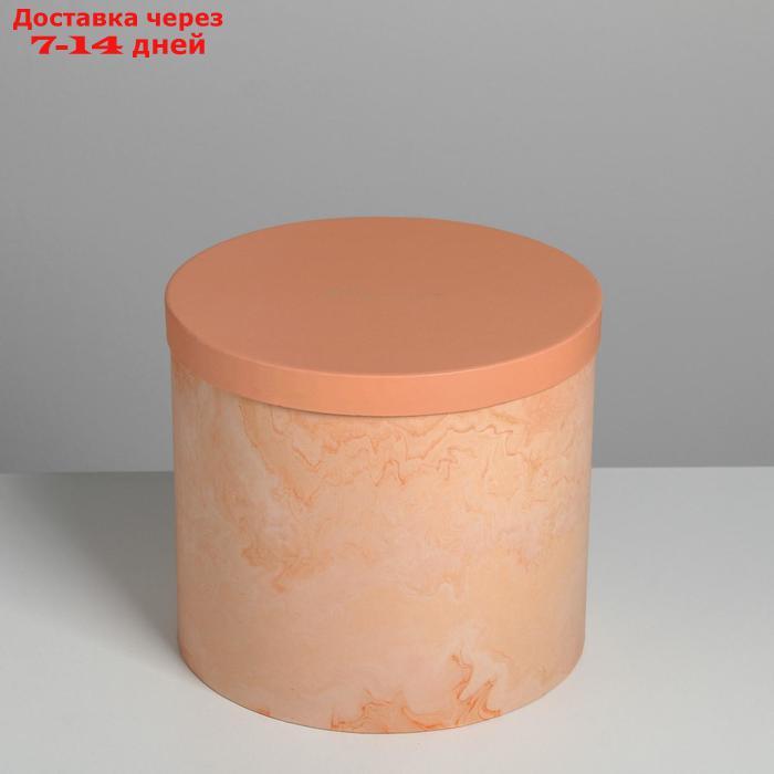 Набор шляпных коробок для цветов 5 в 1 "Мрамор", 14 × 13 см - 22 × 19,5 см - фото 3 - id-p219074450