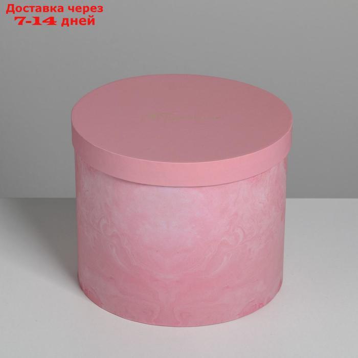 Набор шляпных коробок для цветов 5 в 1 "Мрамор", 14 × 13 см - 22 × 19,5 см - фото 5 - id-p219074450