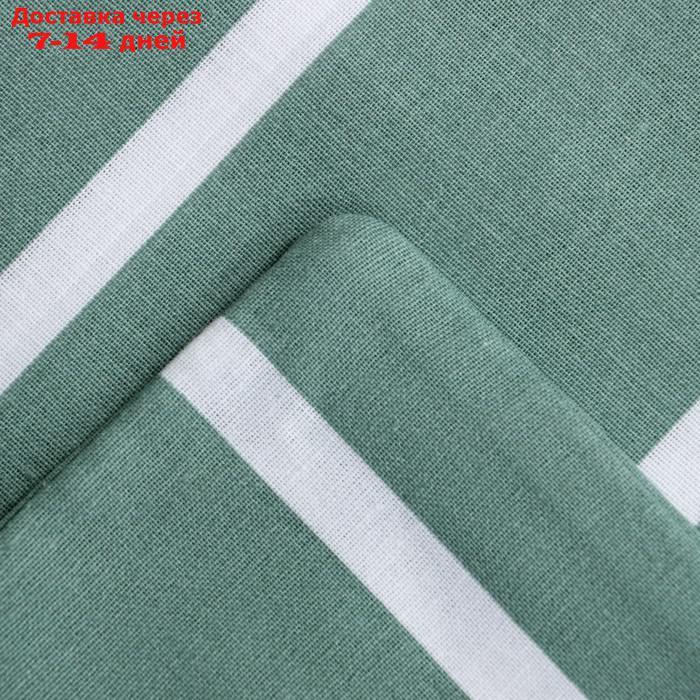 Постельное бельё Этель 2 сп Mint stripes 175х215 см, 200х220 см, 70х70см-2 шт, 100% хлопок, поплин - фото 4 - id-p219075626