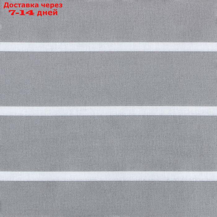 Постельное бельё Этель Дуэт Gray stripes 143х215см-2шт,220х240см,70х70см-2шт, 100% хлопок, поплин - фото 3 - id-p219075627