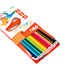 Карандаши цветные DELI трёхгранные пластиковые 24 цвета (Цена с НДС), фото 2