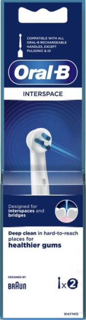 Сменная насадка Oral-B Interspace IP17-2 (2 шт, белый) 4210201853893 - фото 1 - id-p219207646