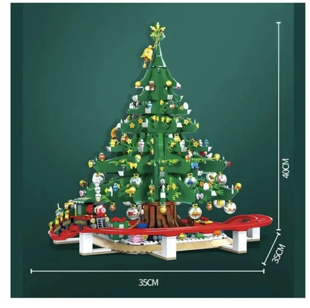 Конструктор 88013 Christmas Рождественская елка аналог лего lego новогодняя елка 2126 деталей - фото 6 - id-p219208212