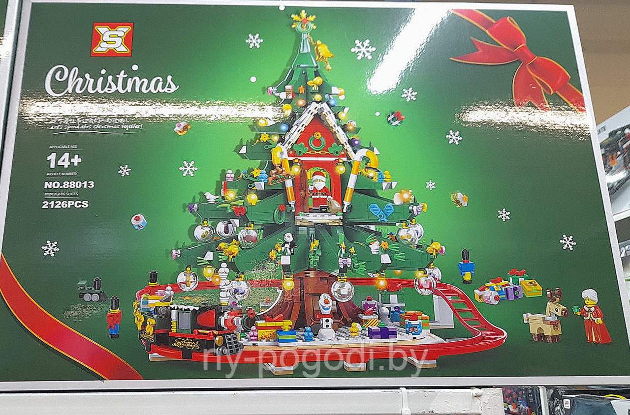 Конструктор 88013 Christmas Рождественская елка аналог лего lego новогодняя елка 2126 деталей