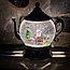 Светильник - ночник со снегом музыкальный декоративный на Рождество и Новый Год Happy Holiday Дед Мороз (2, фото 8