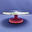 Металлическая подставка для торта/поворотный стол для кондитера на крутящейся ножке, -25см, фото 2