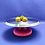 Металлическая подставка для торта/поворотный стол для кондитера на крутящейся ножке, -25см, фото 5