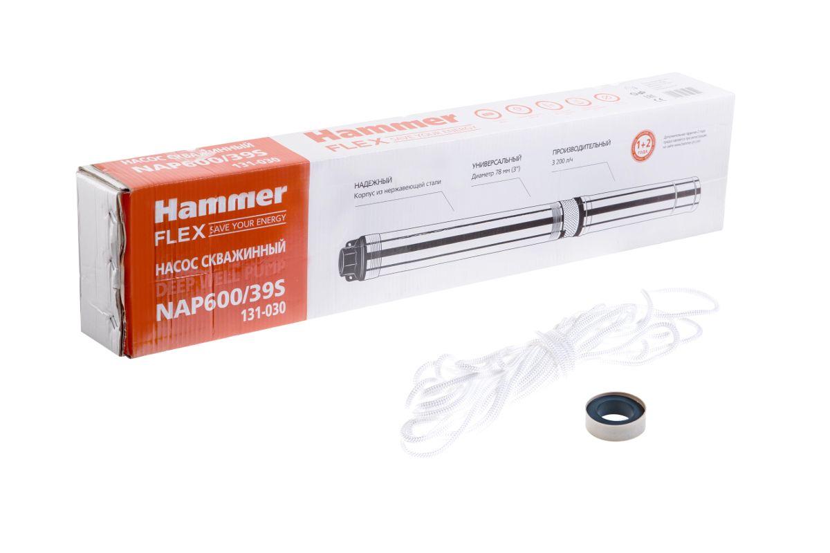 Насос скважинный Hammer NAP600/39S - фото 6 - id-p219210276