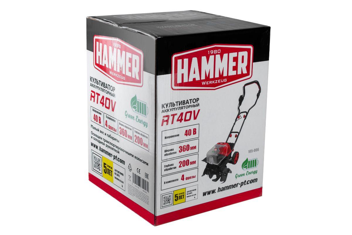Культиватор аккумуляторный Hammer RT40V (без батареи) - фото 9 - id-p219210287