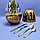 Набор столовых приборов в рифленом футляре - яйце Maxiegg 24 предмета / Премиум класс, фото 9