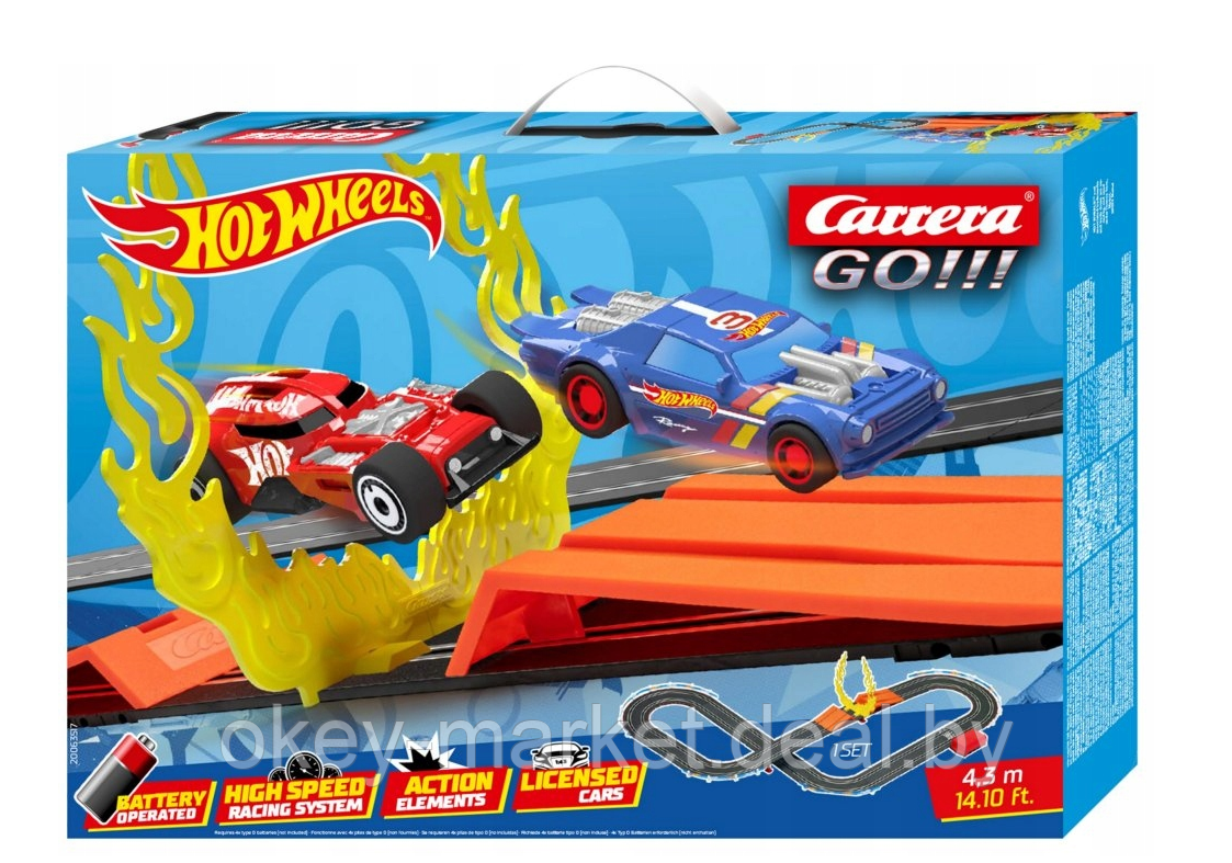 Гоночный трек Carrera GO! Hot Wheels 4,3 метра 20063517 - фото 7 - id-p219210570