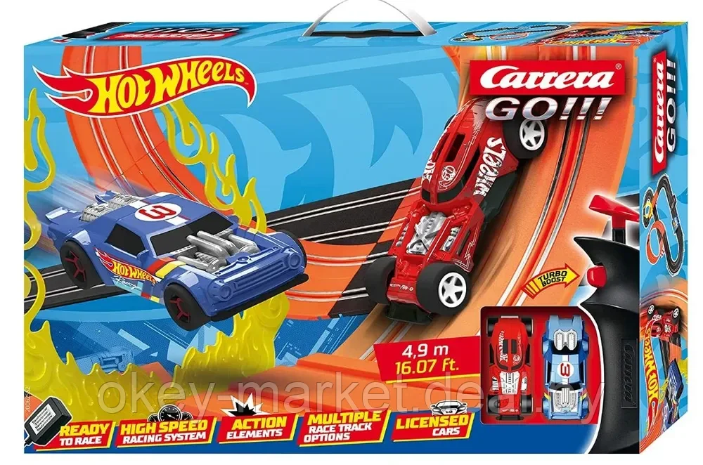 Гоночный трек Carrera GO! Hot Wheels 4,9 метра 62552 - фото 5 - id-p219210585