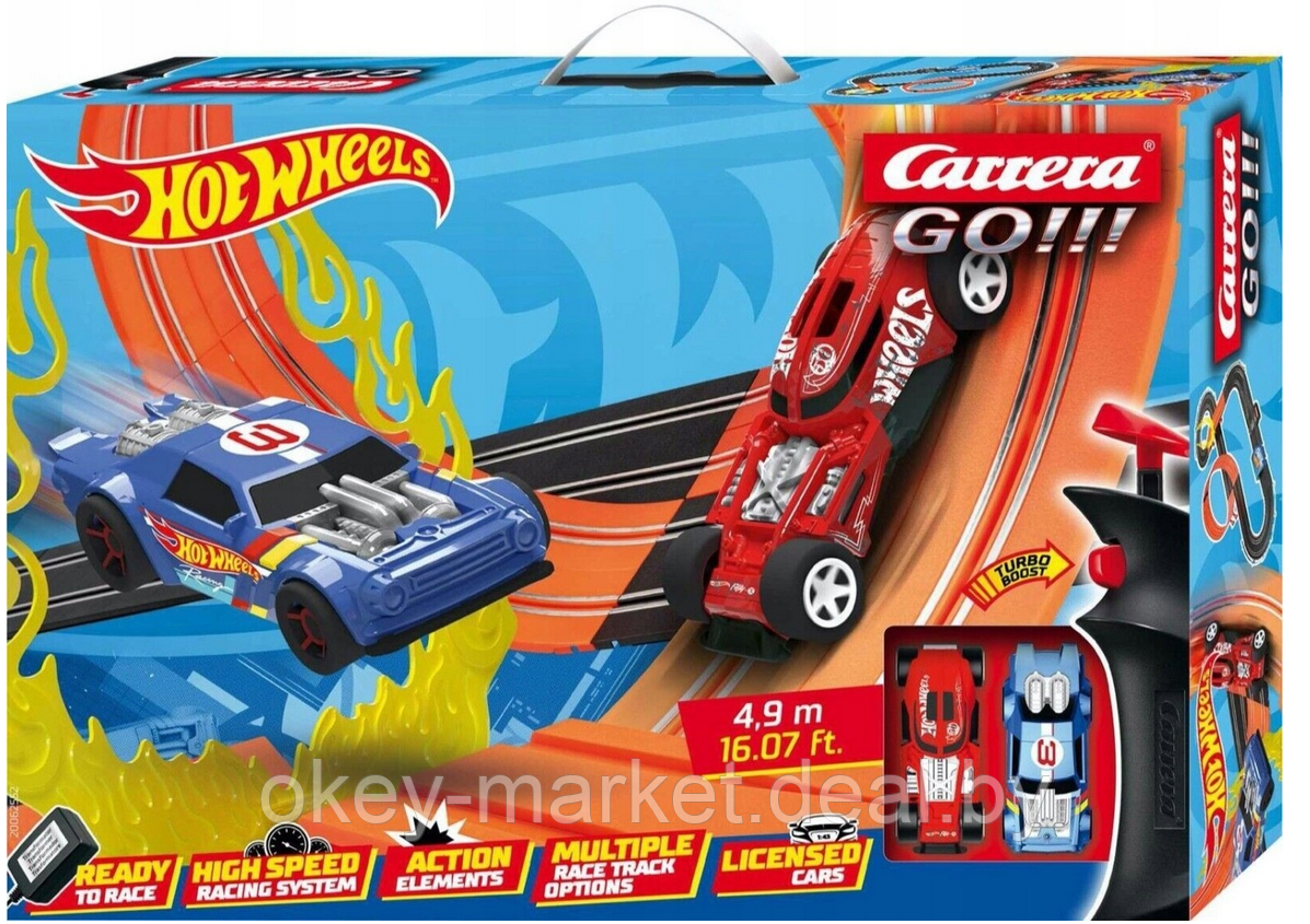 Гоночный трек Carrera GO! Hot Wheels 4,9 метра 62552 - фото 10 - id-p219210585