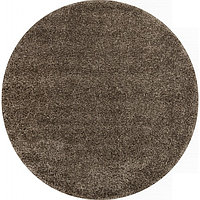 Ковёр круглый Shaggy trend L001, размер 150x150 см, цвет dark brown