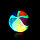 Мяч d-6,5см световой «Спорт» с пищалкой, цвета МИКС, фото 4