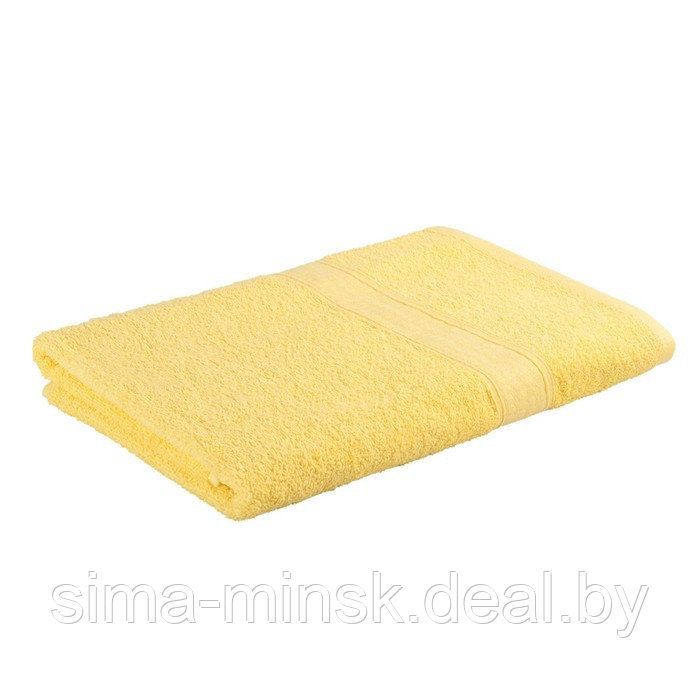 Полотенце махровое, размер 50x90 см, цвет светло-желтый - фото 2 - id-p219211711