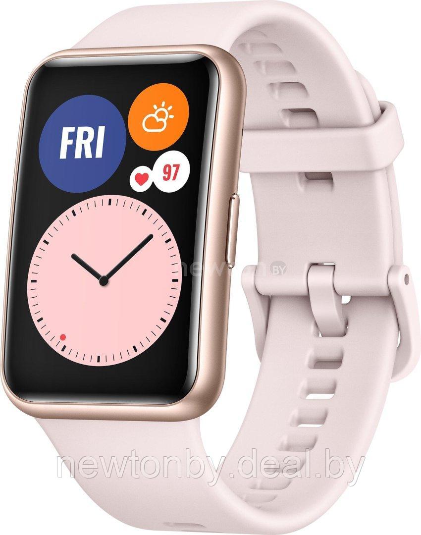 Умные часы Huawei Watch FIT (розовая сакура) - фото 1 - id-p209658515