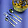 Набор столовых приборов в рифленом футляре - яйце Maxiegg 24 предмета / Премиум класс Пыльная роза, фото 8