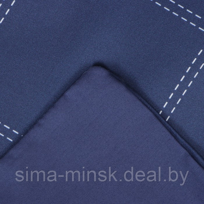 Постельное бельё Этель 2 сп Cage: dark blue, 175х215 см, 200х215 см, 50х70+3 см-2 шт, мако-сатин, 114г/м2 - фото 2 - id-p219211823