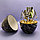 Набор столовых приборов в Футляре - Яйце  Maxiegg 24 предмета / Премиум класс Черный мрамор, фото 4