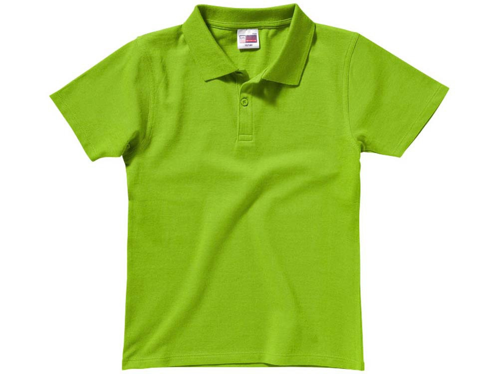 Рубашка поло First детская, зеленое яблоко - фото 7 - id-p219213775