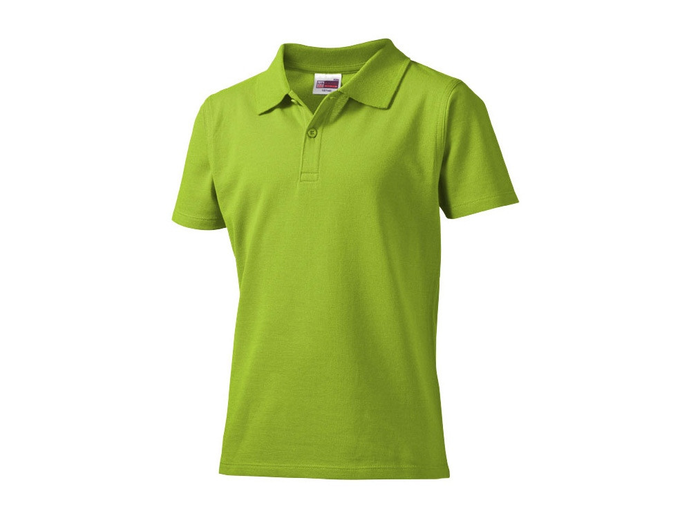 Рубашка поло First детская, зеленое яблоко - фото 4 - id-p219213776