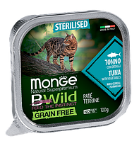 Monge Cat BWild Sterilised (паштет, тунец с овощами), 100 гр