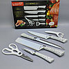 Набор кухонных ножей из нержавеющей стали 6 предметов ZEPTEP ZP-003/ Подарочная упаковка, фото 5