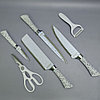 Набор кухонных ножей из нержавеющей стали 6 предметов ZEPTEP ZP-003/ Подарочная упаковка, фото 8