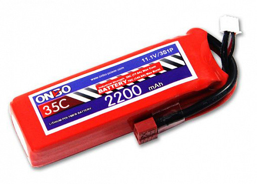 Аккумулятор LiPo Onbo 2200mAh 3S 11.1V (35C) T-dean - фото 1 - id-p219213755