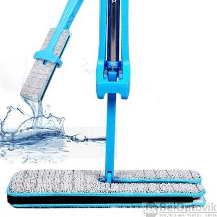 Самоотжимающаяся швабра лентяйка Self-Wringing Flat Mop - фото 3 - id-p219213983