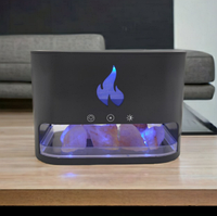 Аромадиффузор - ночник с эффектом камина Aroma Diffuser Touch Panel Version (4 вида подсветки, камни из