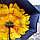 NEW Зонт наоборот двухсторонний UpBrella (антизонт) / Умный зонт обратного сложения Розовый цветок, фото 10