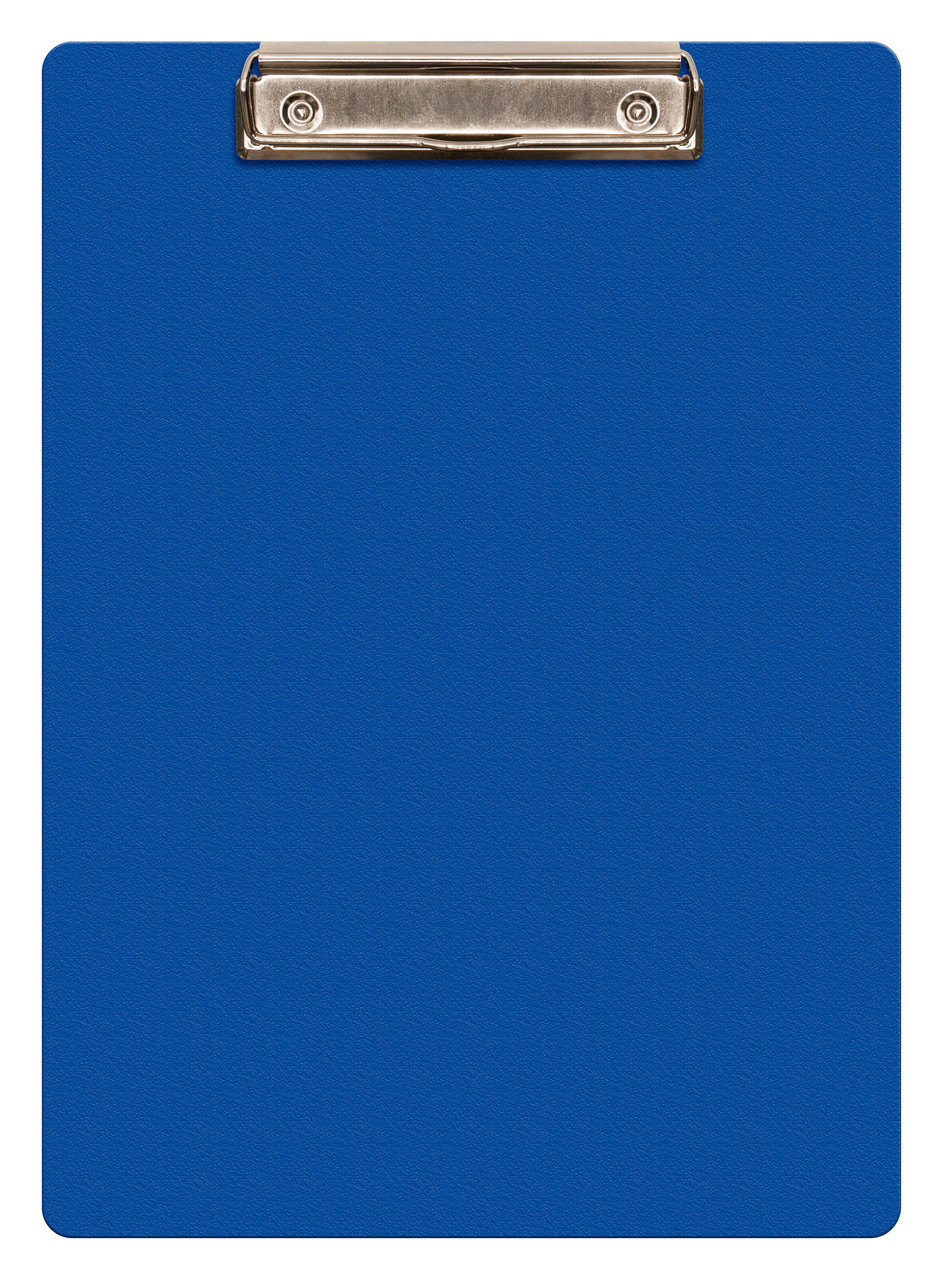 Папка-планшет Бюрократ -PD6004/BLUE A4 пластик 1.2мм синий - фото 1 - id-p219207581