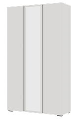 Шкаф 3х створчатый с зеркалом Хелен ШК-02 - Белый (Стендмебель)