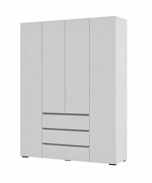 Шкаф 4х створчатый с ящиками Хелен ШК-05 - Белый (Стендмебель)