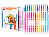 Фломастеры Deli «Color Emotion» 24 цвета, двухсторонние, в пенале (Цена с НДС), фото 2