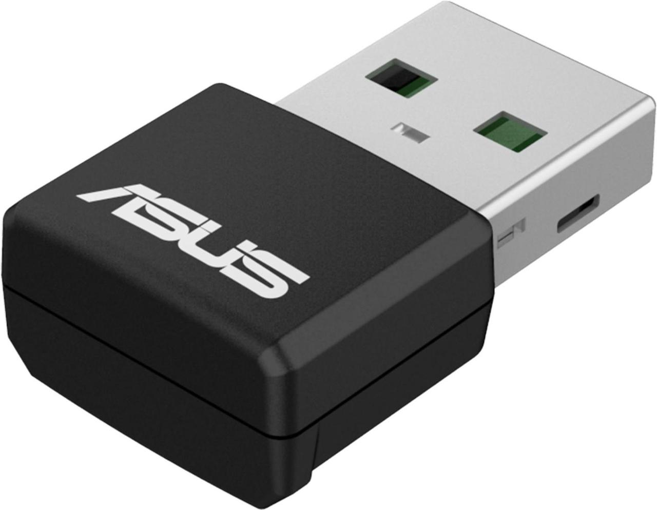 Адаптер ASUS USB-AX55 NANO // WI-FI 802.11ax/ac/a/g/n, 400 + 867 Mbps USB 3.0 Adapter + 2 antenna ; - фото 1 - id-p214268533