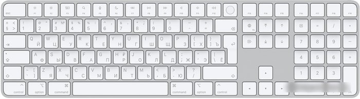 Клавиатура Apple Magic Keyboard с Touch ID и цифровой панелью MK2C3RS/A - фото 1 - id-p219225934