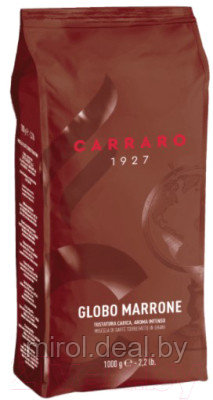 Кофе в зернах Carraro Globo Marrone 30% арабика, 70% робуста - фото 1 - id-p219226759