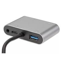 Адаптер USB Type-Cm-- VGA, HDMI 4k*30Hz, USB3.0, PD, Audio, iOpen (Aopen/Qust) ACU4511 VCOM