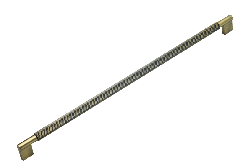 Ручка мебельная CEBI A1243 480 мм STRIPED (в полоску) цвет MP30 матовая бронза