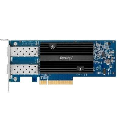 Сетевая карта Synology E10G21-F2 /10 Gigabit Dual port SFP+ PCIe 3.0 x8 adapter (incl LP and FH bracket) - фото 1 - id-p210928026