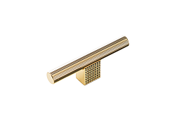 Ручка мебельная CEBI A4240 016 мм STRIPED (в полоску) цвет MP11 глянцевое золото