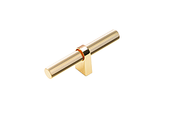 Ручка мебельная CEBI A4241 016 мм STRIPED (в полоску) цвет MP11 глянцевое золото