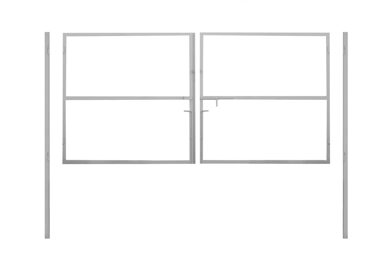 Ворота (каркас) 3*1,5 м под зашивку профнастилом, металлическим или деревянным штакетником - фото 1 - id-p2581268
