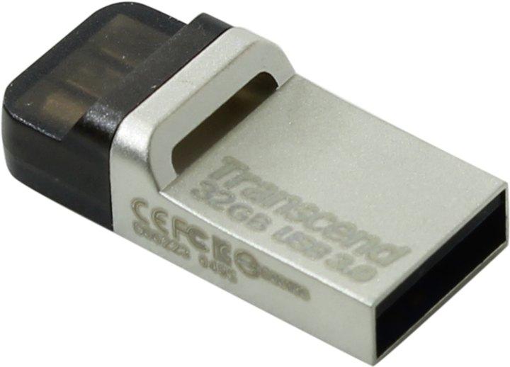 Накопитель Transcend TS32GJF880S JetFlash 880S USB3.0/USB micro-B OTG Flash Drive 32Gb (RTL) - фото 1 - id-p212708144