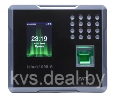Биометрический терминал ZKTeco iClock1000-G - фото 1 - id-p219232866