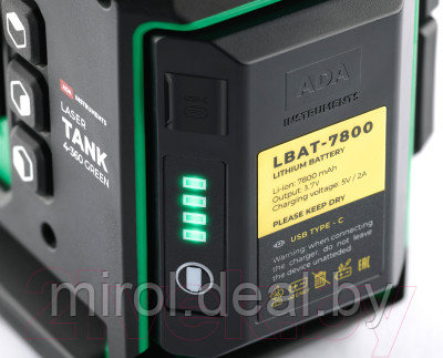 Лазерный уровень ADA Instruments LaserTank 4-360 Green Ultimate Edition / А00632 - фото 8 - id-p219233391