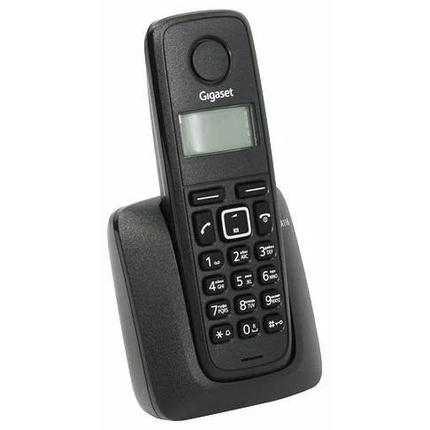 Радиотелефон Gigaset A116 Black (трубка с ЖК диспл.База. АОН) стандарт-DECT РО ГТ (S30852-H2801-S301), фото 2